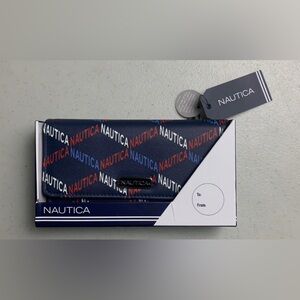 Nautica Navy Wallet with Colorful Logo